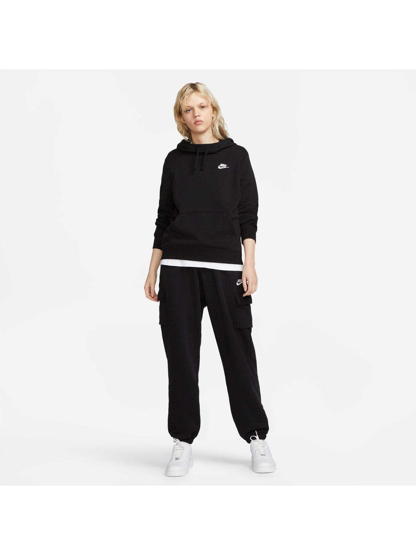  Nike Women's Club Fleece Mid-Rise Joggers Black