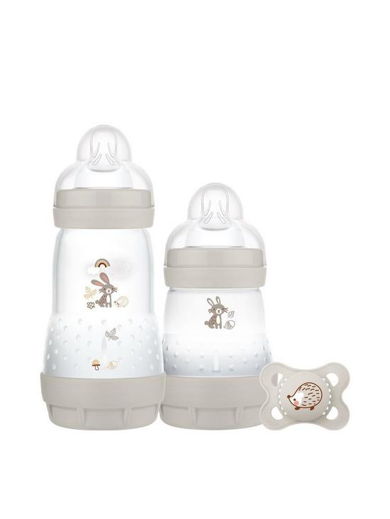 front image of mam-easy-start-colours-of-nature-baby-bottle-set--taupe