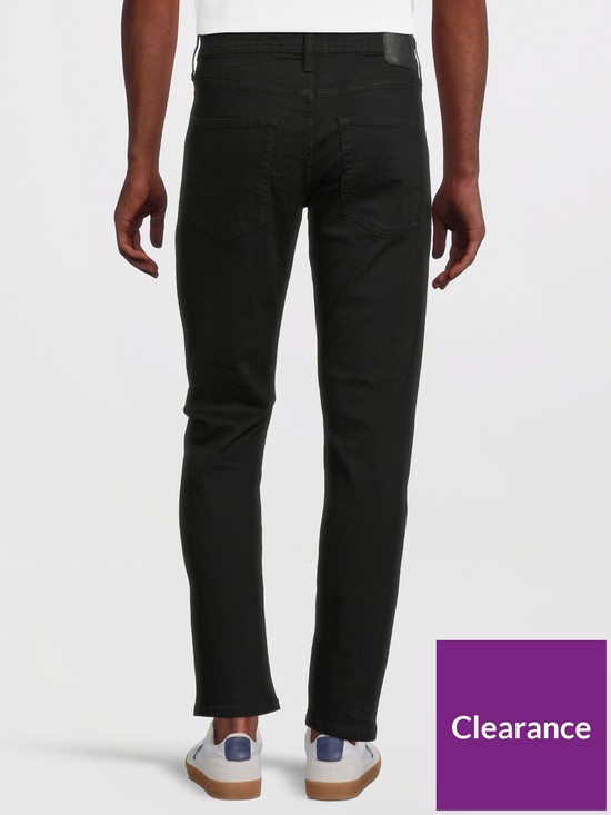 stillFront image of jack-jones-mike-regular-tapered-fit-jeans-black