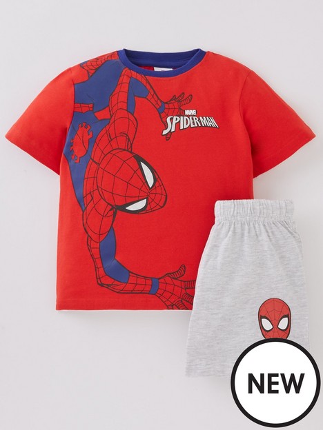 spiderman-boys-spiderman-short-pyjamas-red