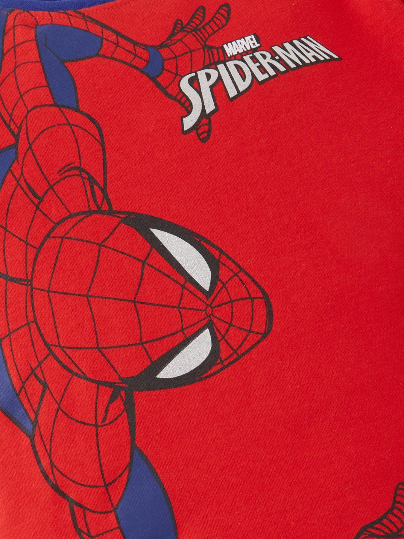  image of spiderman-boys-spiderman-short-pyjamas-red
