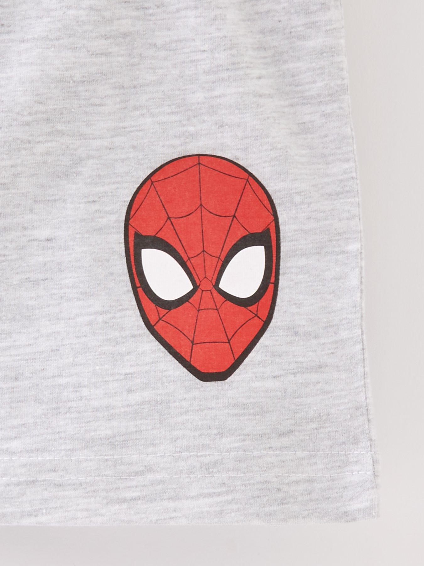  image of spiderman-boys-spiderman-short-pyjamas-red