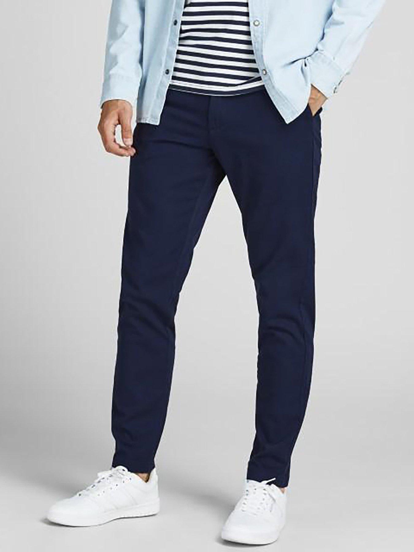 Jack & Jones Marco Slim Fit Chino Trousers - Navy