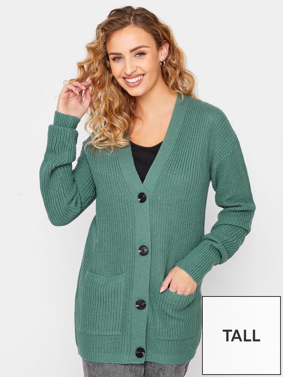 front image of long-tall-sally-cardigan-pale-green