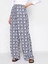  image of long-tall-sally-printed-wide-leg-trouser-blue