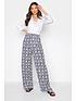  image of long-tall-sally-printed-wide-leg-trouser-blue
