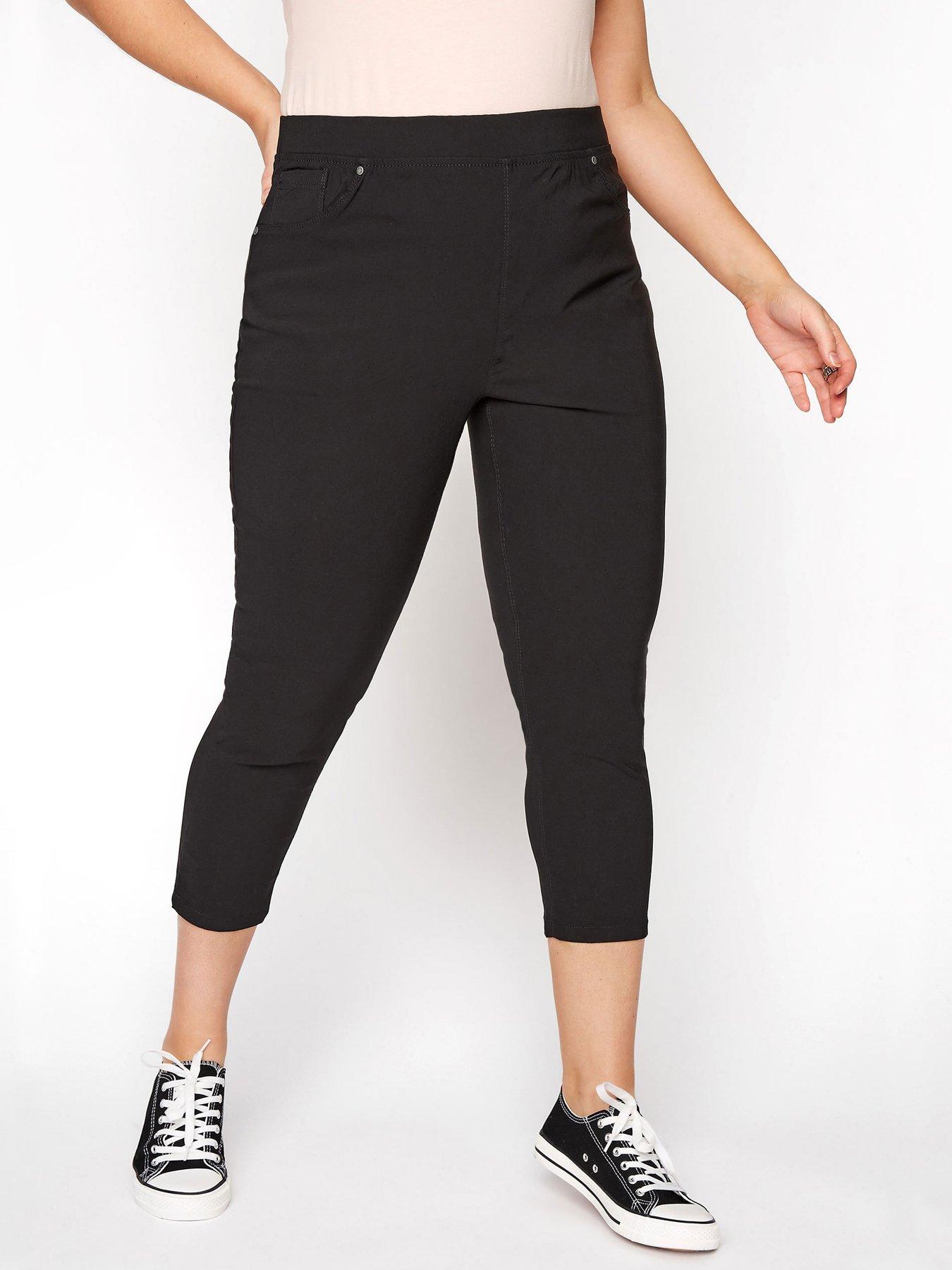 Yours Clothing Crop Jenny Black