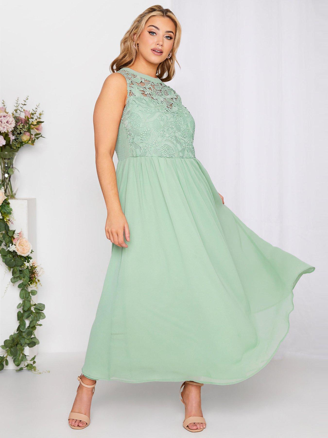 lili embellished midaxi dress green