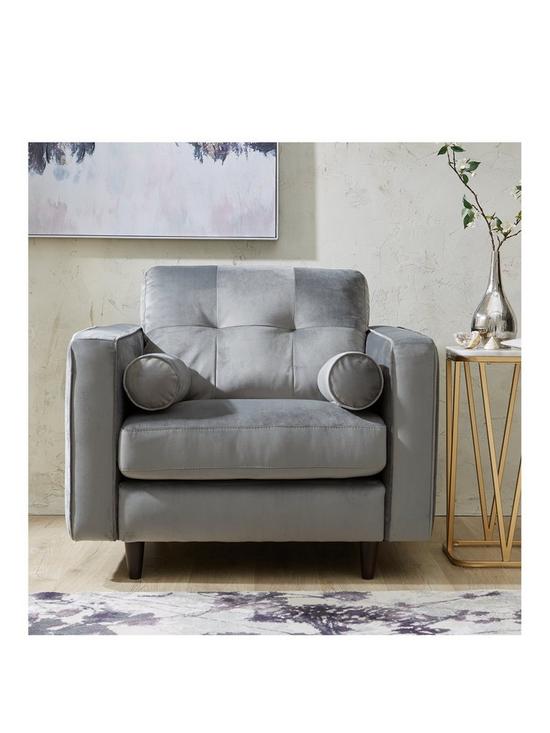 stillFront image of heaton-fabric-armchair-grey