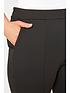  image of yours-limited-tapered-scuba-trouser-with-split-front-black