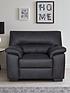  image of very-home-danielle-faux-leather-armchair-black