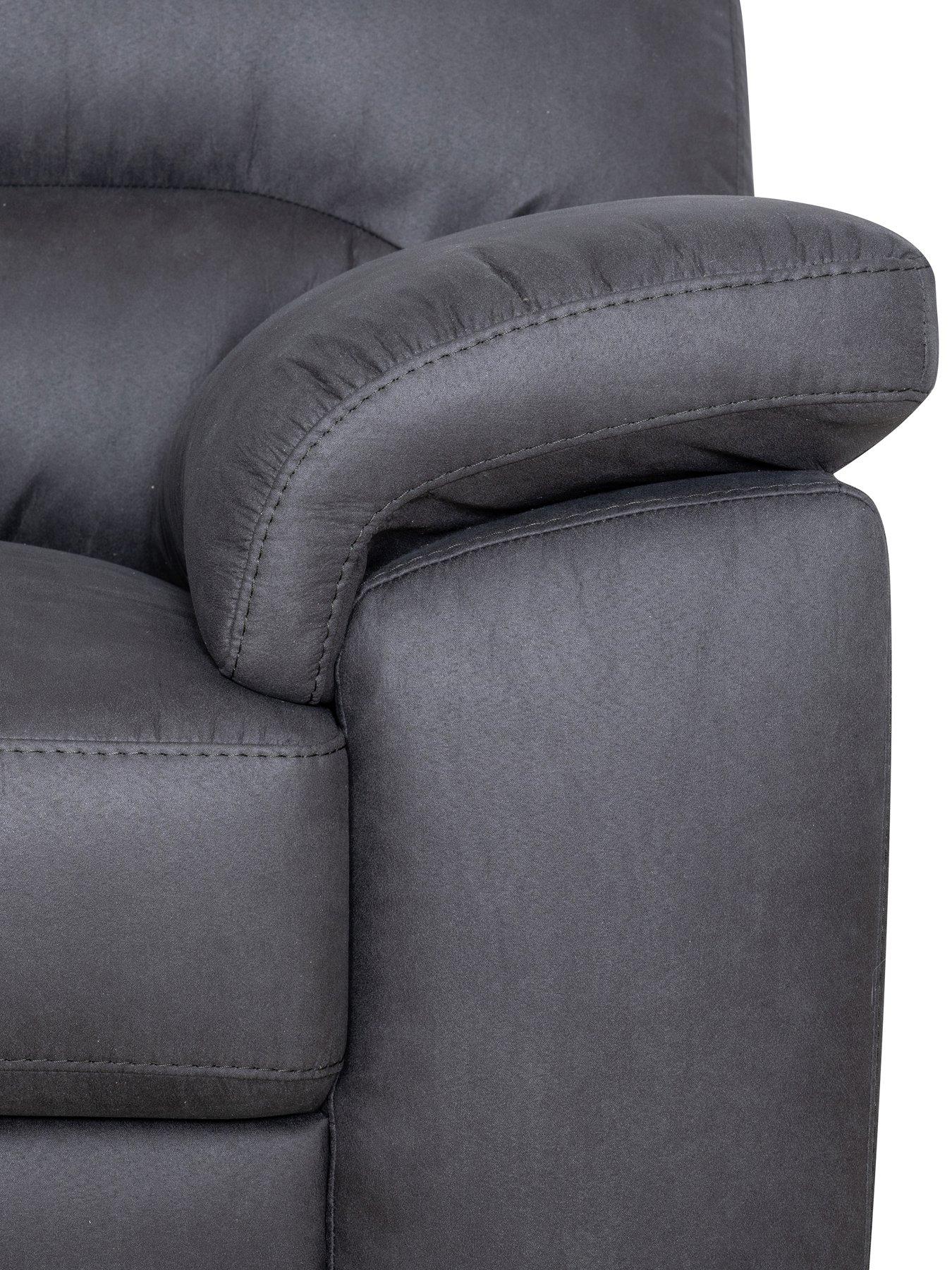 Image 4 of 6 of Very Home Danielle Faux Leather Armchair - Black&nbsp;- FSC&reg; Certified