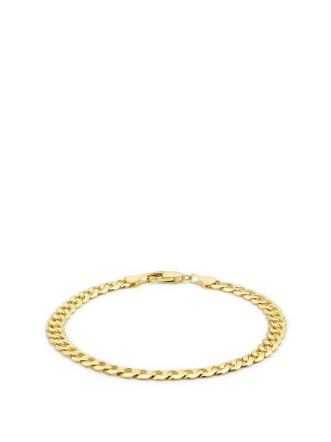 love-gold-9ct-yellow-gold-diamond-cut-curb-bracelet