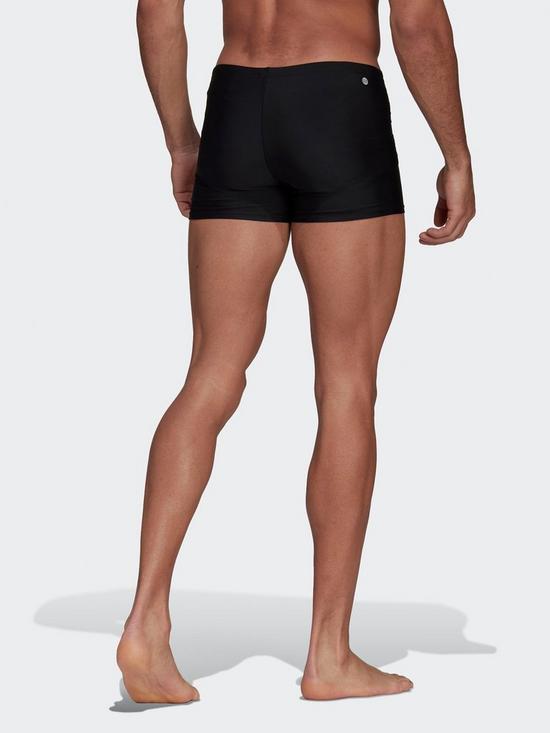 stillFront image of adidas-solid-swim-boxers-black