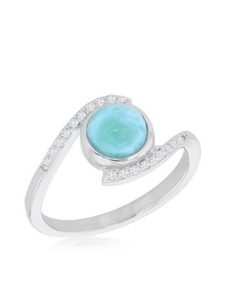 the-love-silver-collection-sterling-silver-rhodium-plated-cubic-zirconia-and-larimar-wrap-around-ring