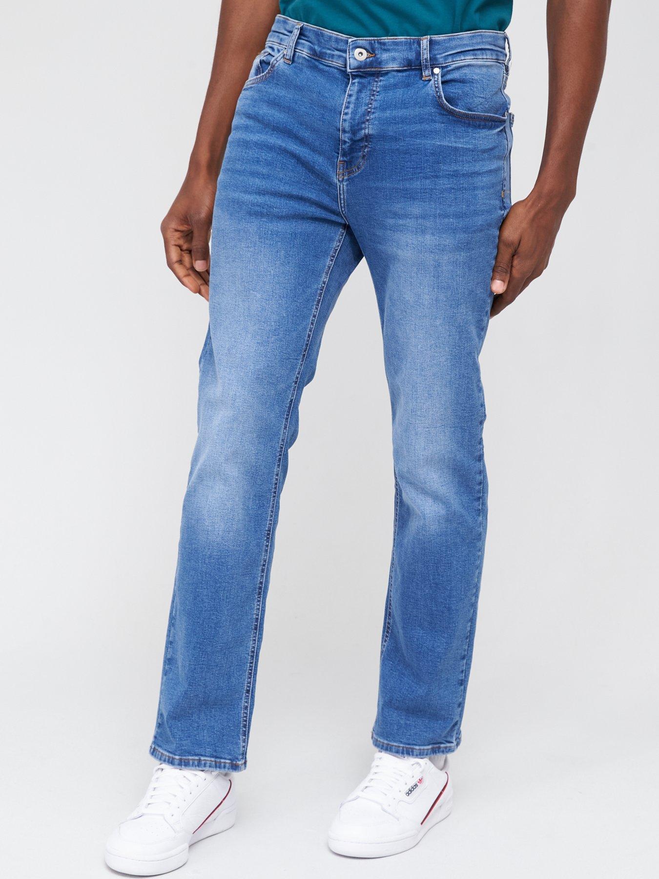 mens stretch jeans straight leg