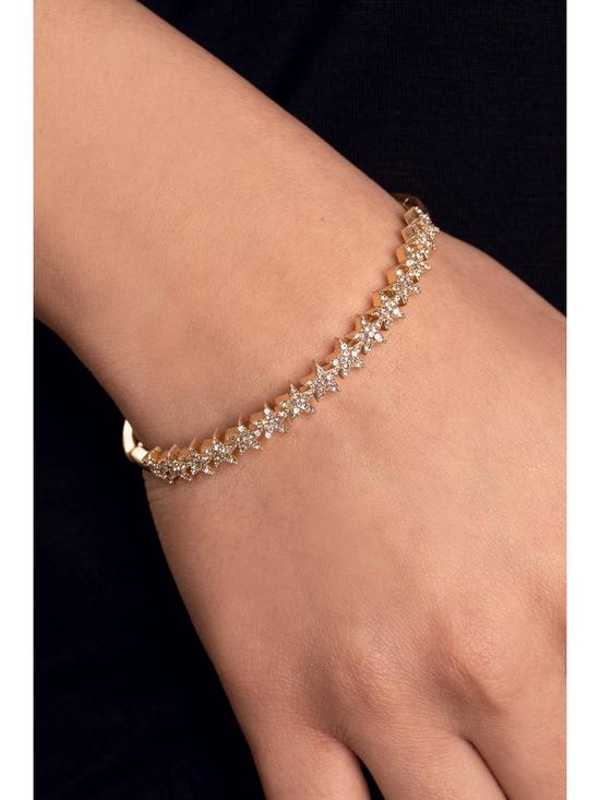 stillFront image of kate-thornton-gold-delicate-star-sparkly-bracelet