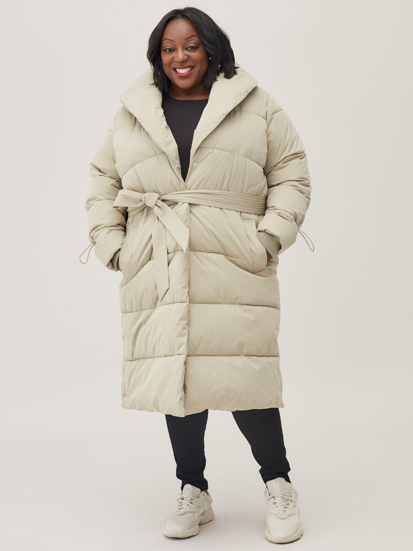 padded shawl collar coat