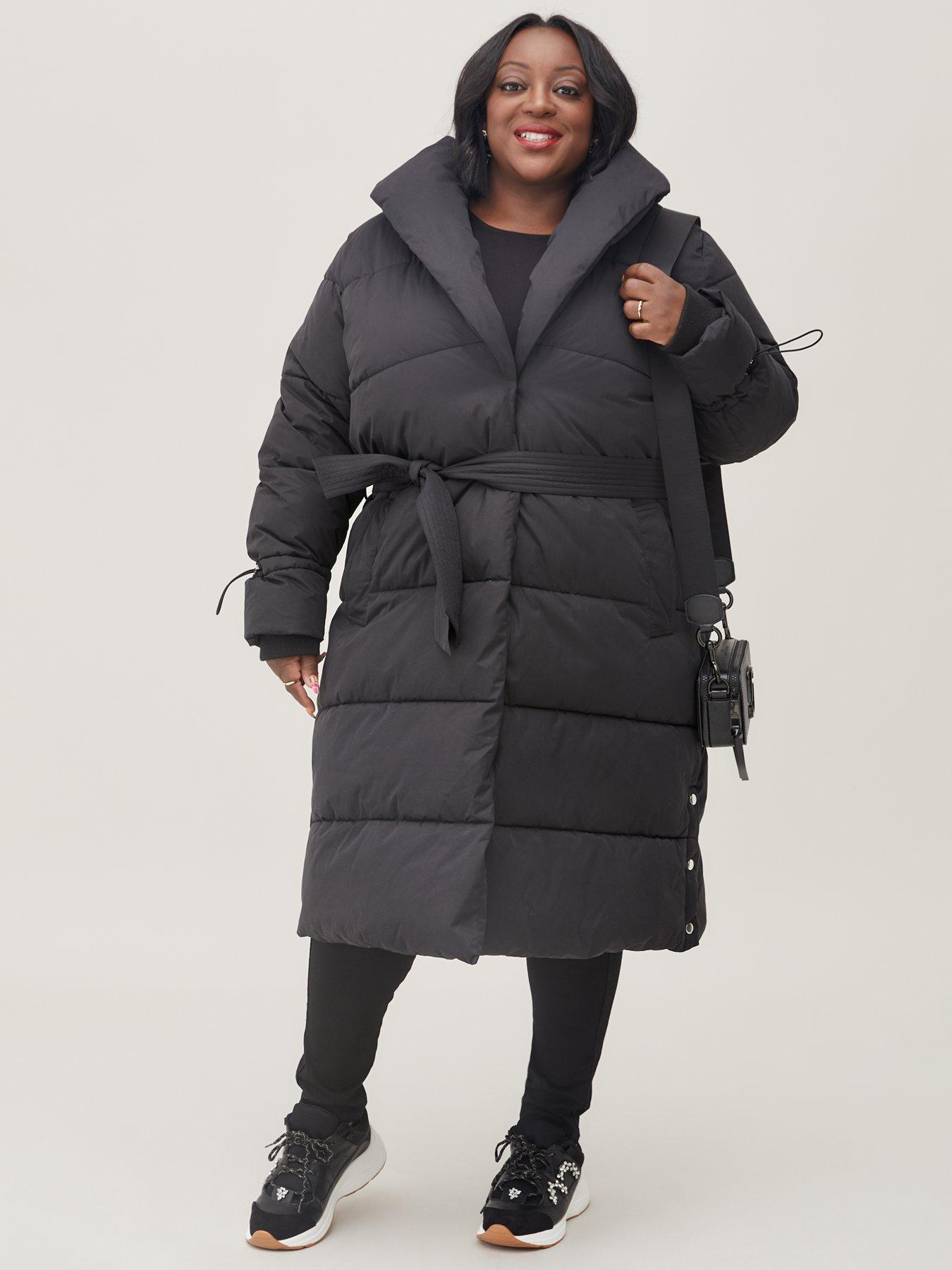 Shawl puffer coat online