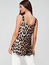  image of v-by-very-tiered-woven-cami-animal-print