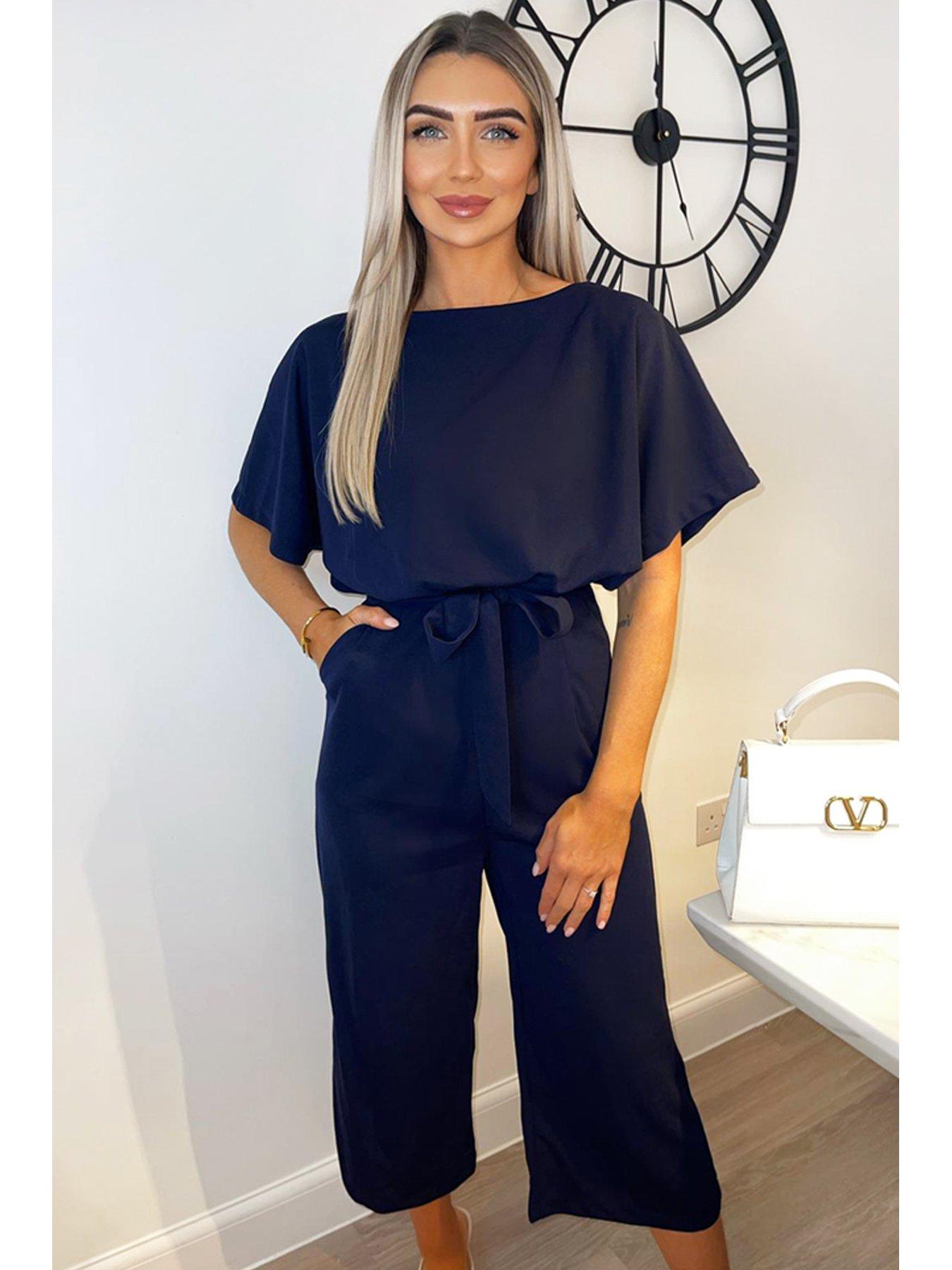  image of ax-paris-navy-jumpsuit