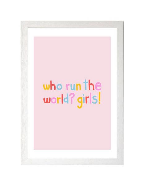 east-end-prints-who-run-the-world-byjulia-walck-a3-framed-print