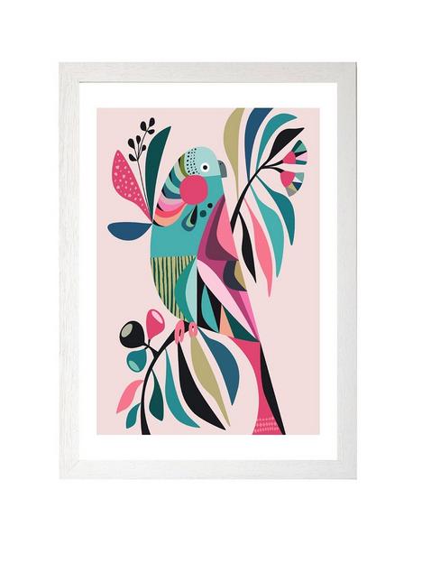 east-end-prints-parakeet-by-rachel-lee-a3-framed-print