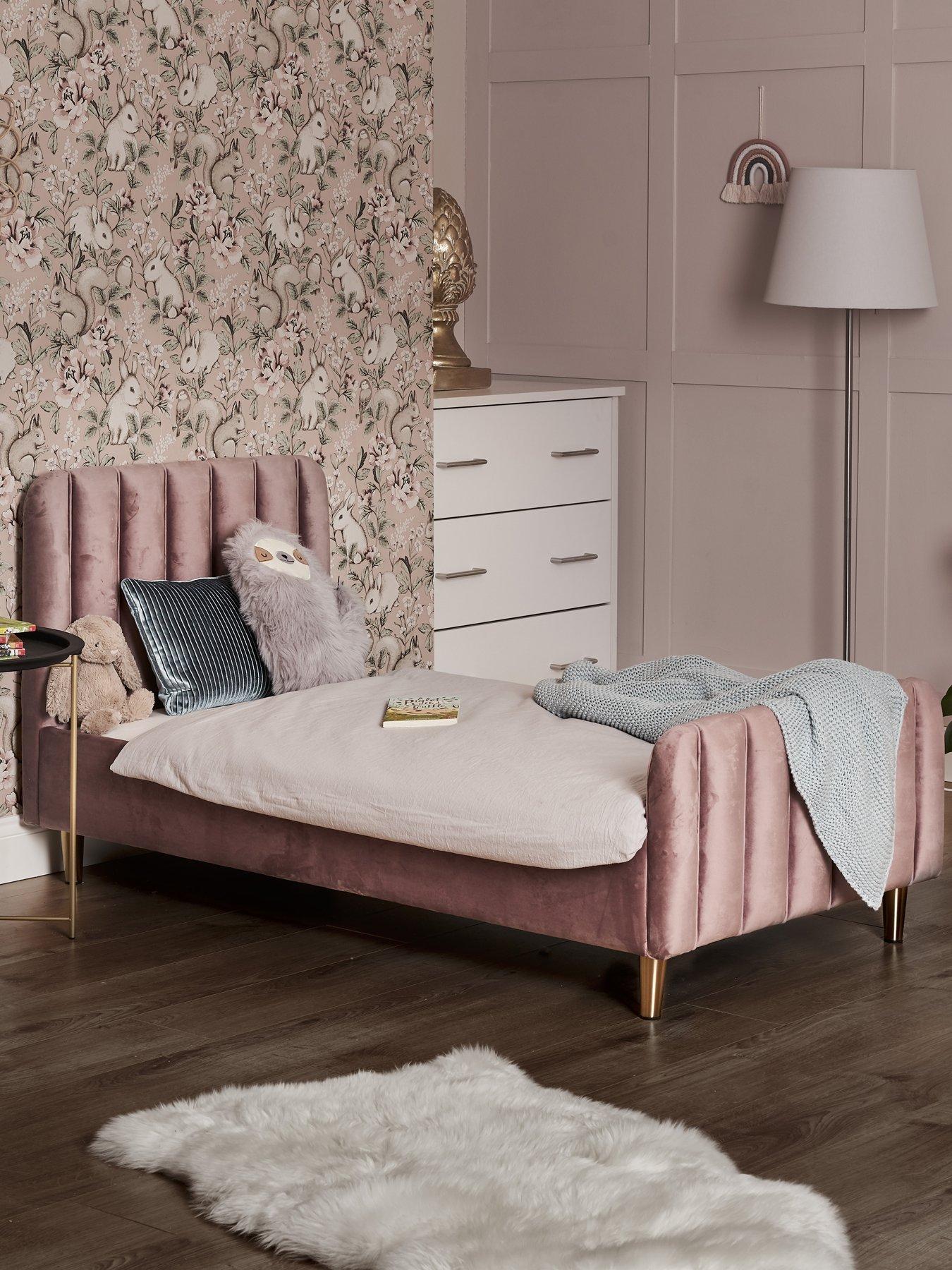 Obaby Gatsby Velvet Toddler Bed (Pink)