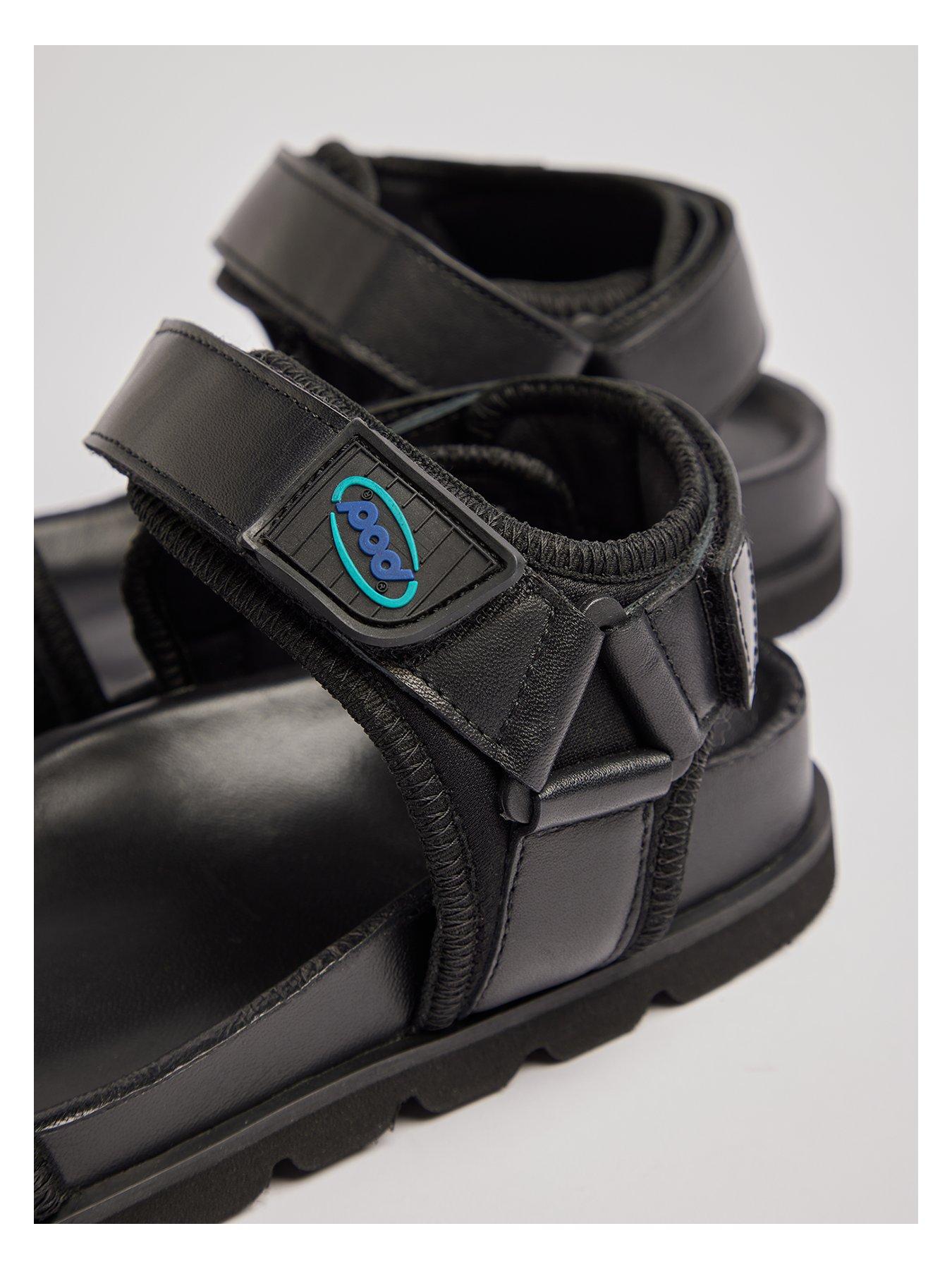  image of pod-poppy-flat-sandals-black