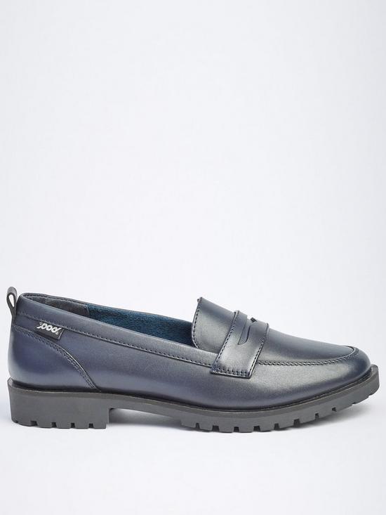 front image of pod-kim-loafers-navy