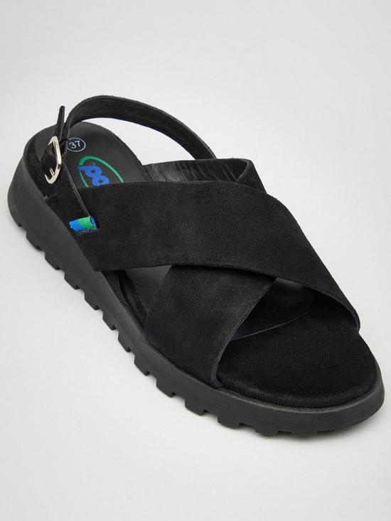 stillFront image of pod-mika-wedge-sandals-black