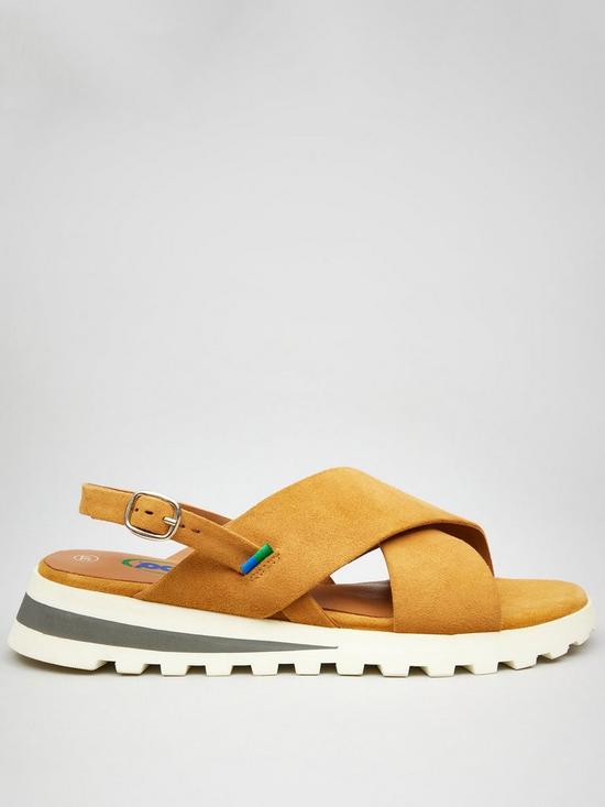 front image of pod-mika-wedge-sandals-tan