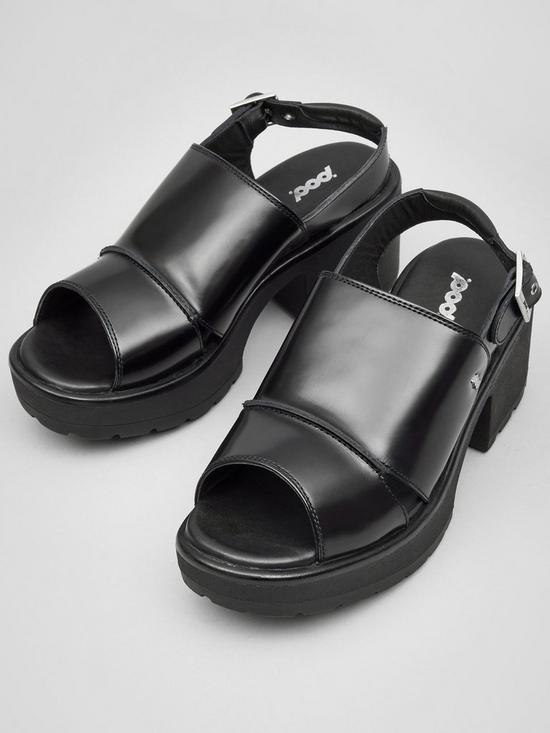 stillFront image of pod-tonya-heeled-sandals-black