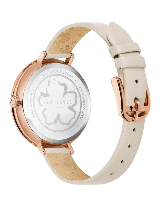 stillFront image of ted-baker-ammy-magnolia-leather-ladies-watch