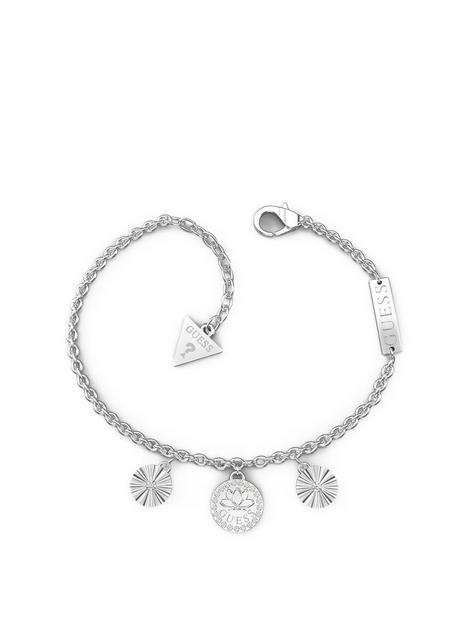 guess-lotus-charm-bracelet-ladies