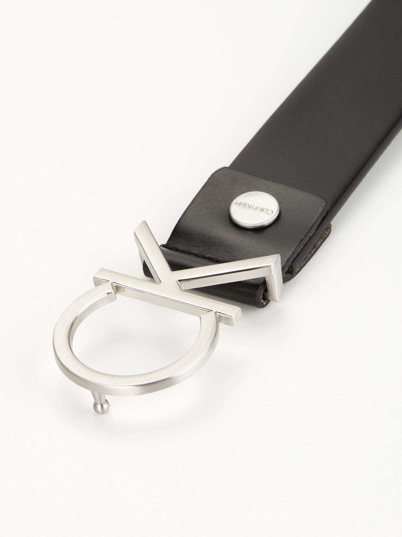  image of calvin-klein-adjustable-leather-belt-black
