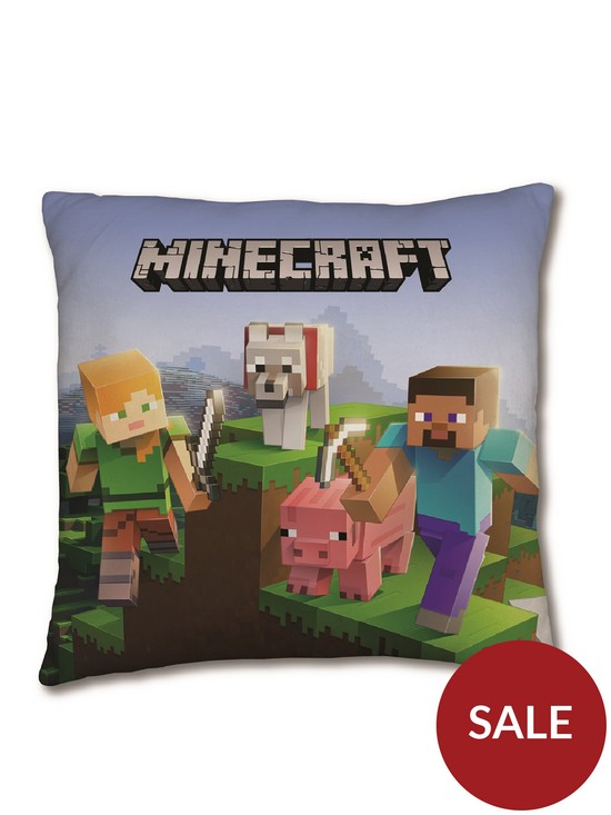 front image of minecraft-epic-cushion