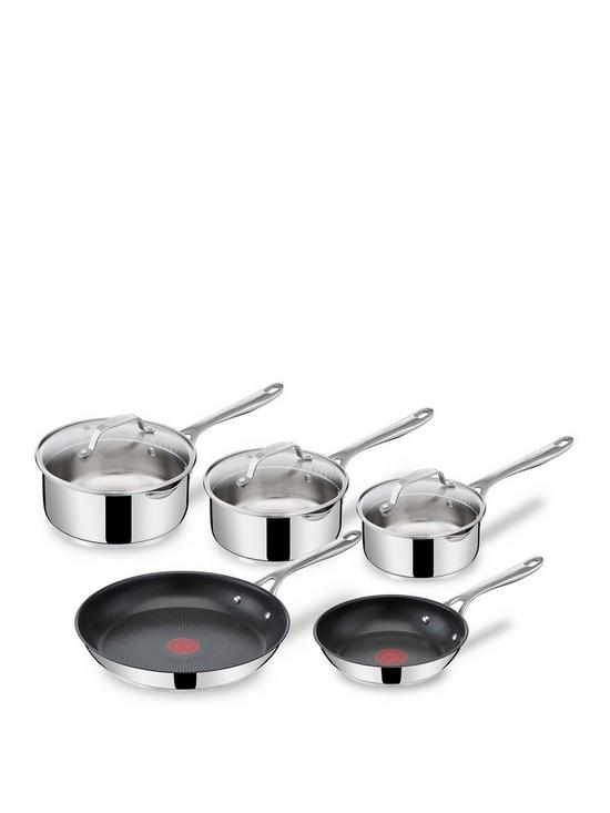 front image of tefal-jamie-oliver-cooks-direct-5pce-set-161820cm-saucepans-with-lids-amp-2028cm-frypans