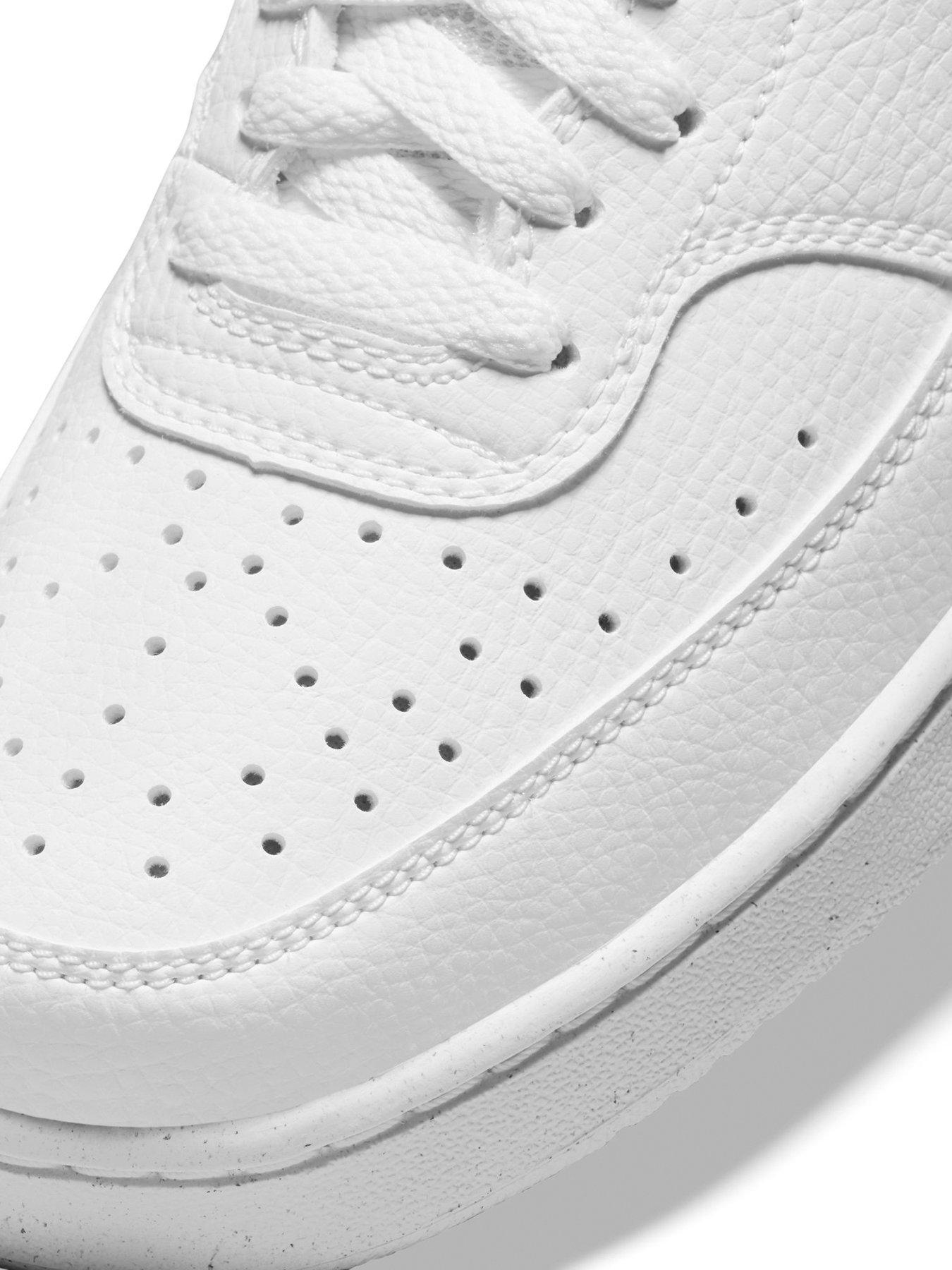  image of nike-court-vision-low-trainers-whitewhite