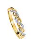  image of love-diamond-9ct-yellow-gold-diamond-entwined-eternity-ring