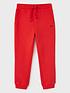  image of crew-clothing-kids-solid-rainbow-joggers-red