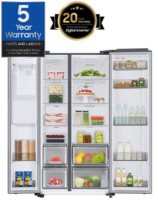 stillFront image of samsung-series-7-rs68a8820s9eu-american-style-fridge-freezer-with-spacemaxtrade-technology-f-rated-matte-stainless