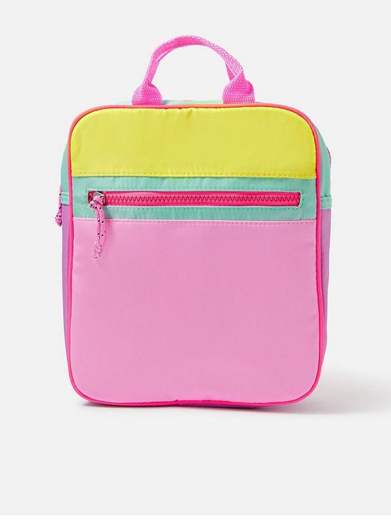 front image of accessorize-girls-colourblock-backpack-multi