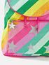  image of accessorize-girls-rainbow-stripe-backpack-multi