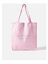  image of accessorize-girls-are-we-nearly-there-yet-shopper-pink