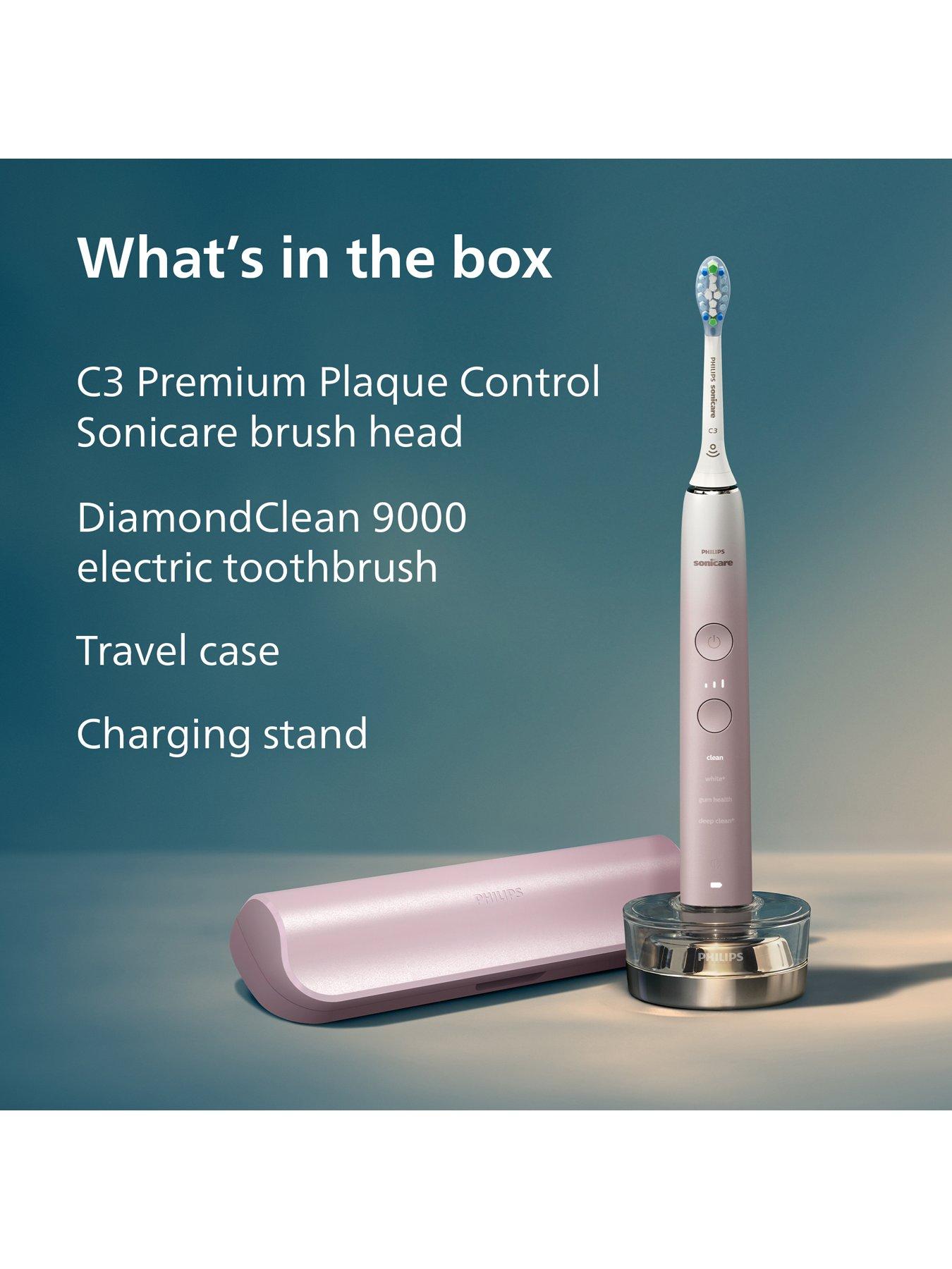 Philips Sonicare DiamondClean 9000 Electric Toothbrush, Pink