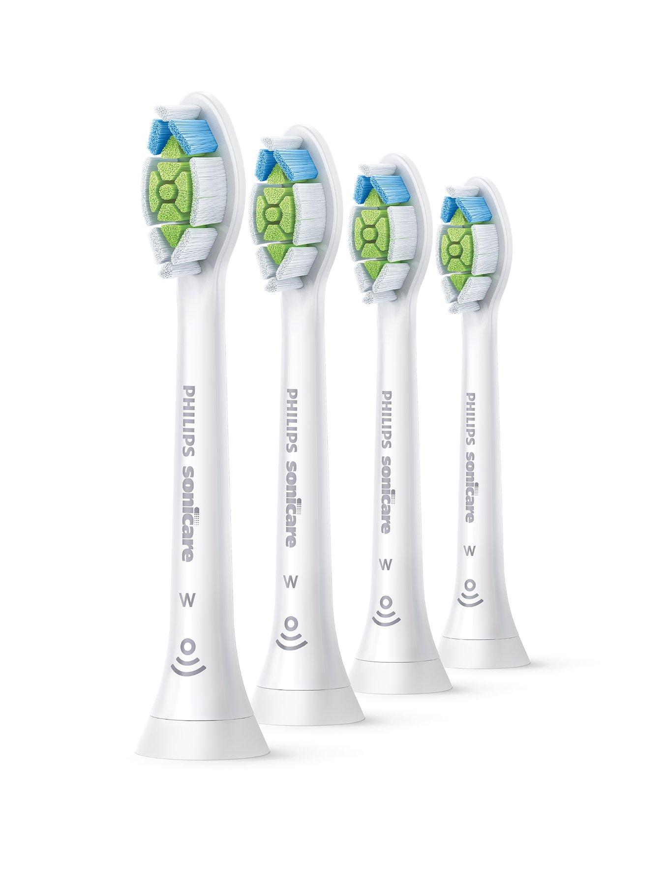 undefined Sonicare Optimal W2 White Replacement Toothbrush Heads, Pack of 4, White, HX6064/10