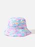  image of accessorize-girls-starburst-reversible-bucket-hat-multi
