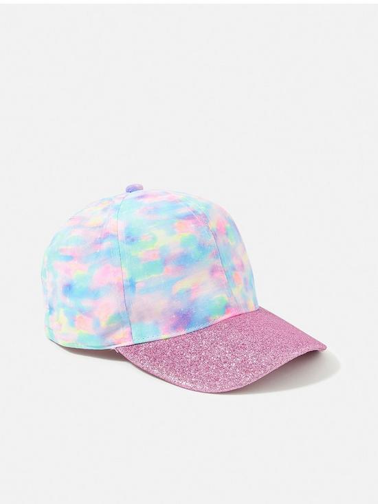 front image of accessorize-girls-starburst-baseball-hat-multi