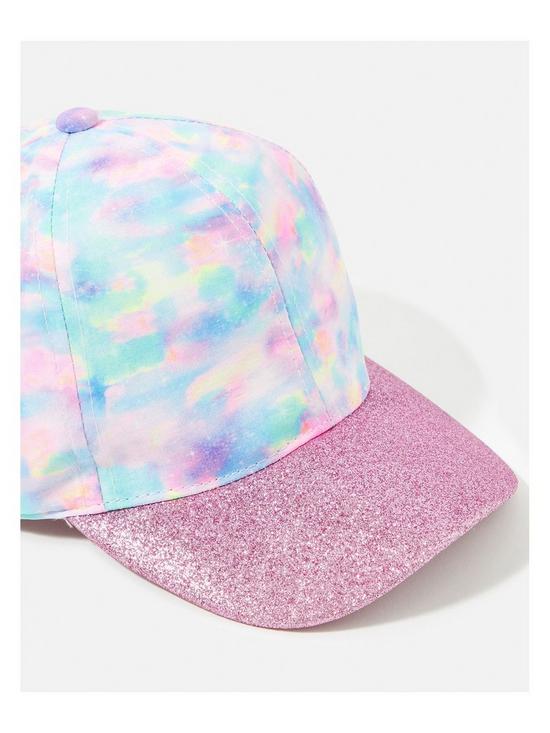 back image of accessorize-girls-starburst-baseball-hat-multi
